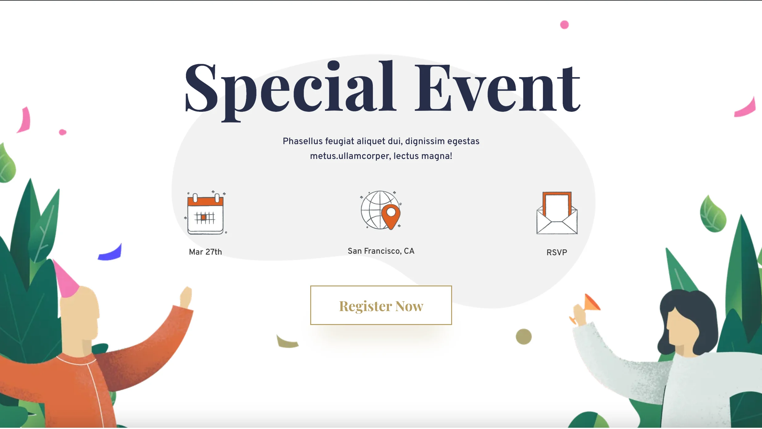 Event Landing Page